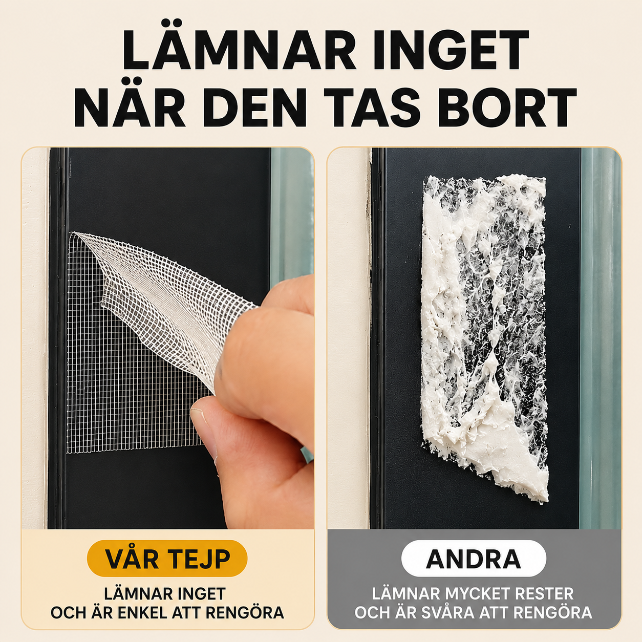 GripNet™ Fixa hemma utan borr, spik eller kladd